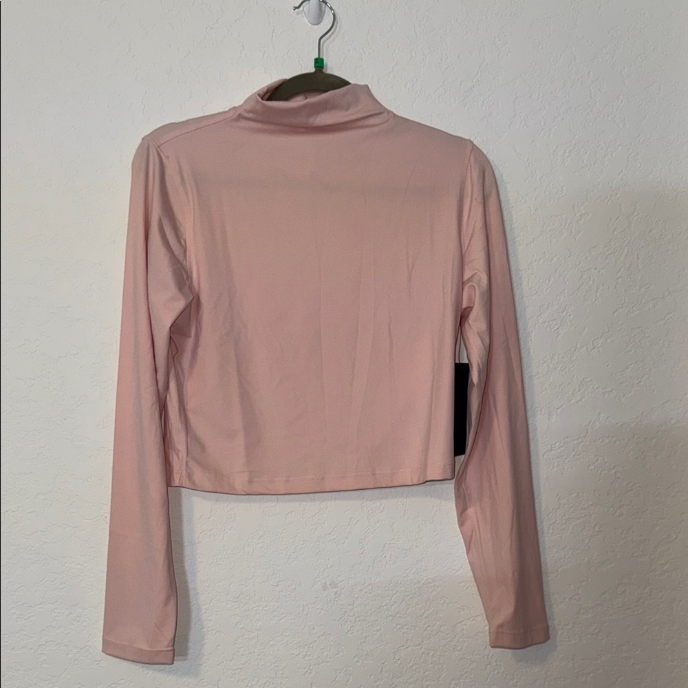 NWT 90 Degree By Reflex Blush Long Sleeve turtleneck Top